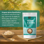 Organic Spree Gond Katira 250grams (8.81 oz) - Tragacanth Gum