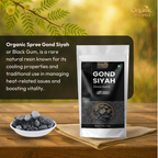 Organic Spree GOND SIYAH 200 grams (7.05oz) | Black Gum - GMP Certified