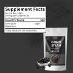 Organic Spree GOND SIYAH 200 grams (7.05oz) | Black Gum - GMP Certified