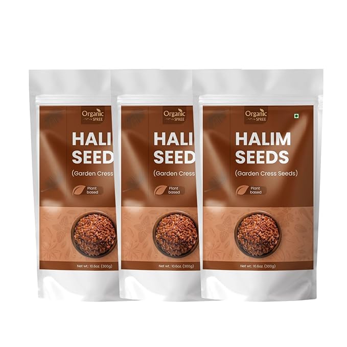 Organic Spree Halim Seeds 300gm (10.6oz) - Garden Cress Seeds