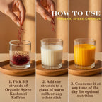 How to use Kashmiri Saffron – soak 3–5 strands in warm milk for mood, skin and culinary benefits
