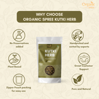 Organic Spree Kutki Herb 100gm (3.52oz) - Picrorhiza Kurroa