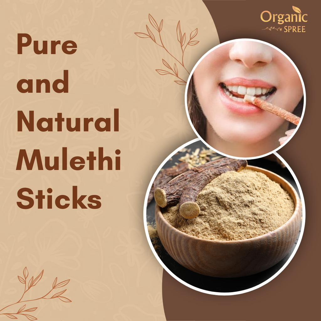 Organic Spree Licorice Root (Mulethi Sticks) - 5.3oz (150gm)