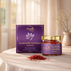 Organic Spree Kashmiri Saffron Kesar 1gm – Grade A+ Mongra saffron threads from Pampore, J&K

