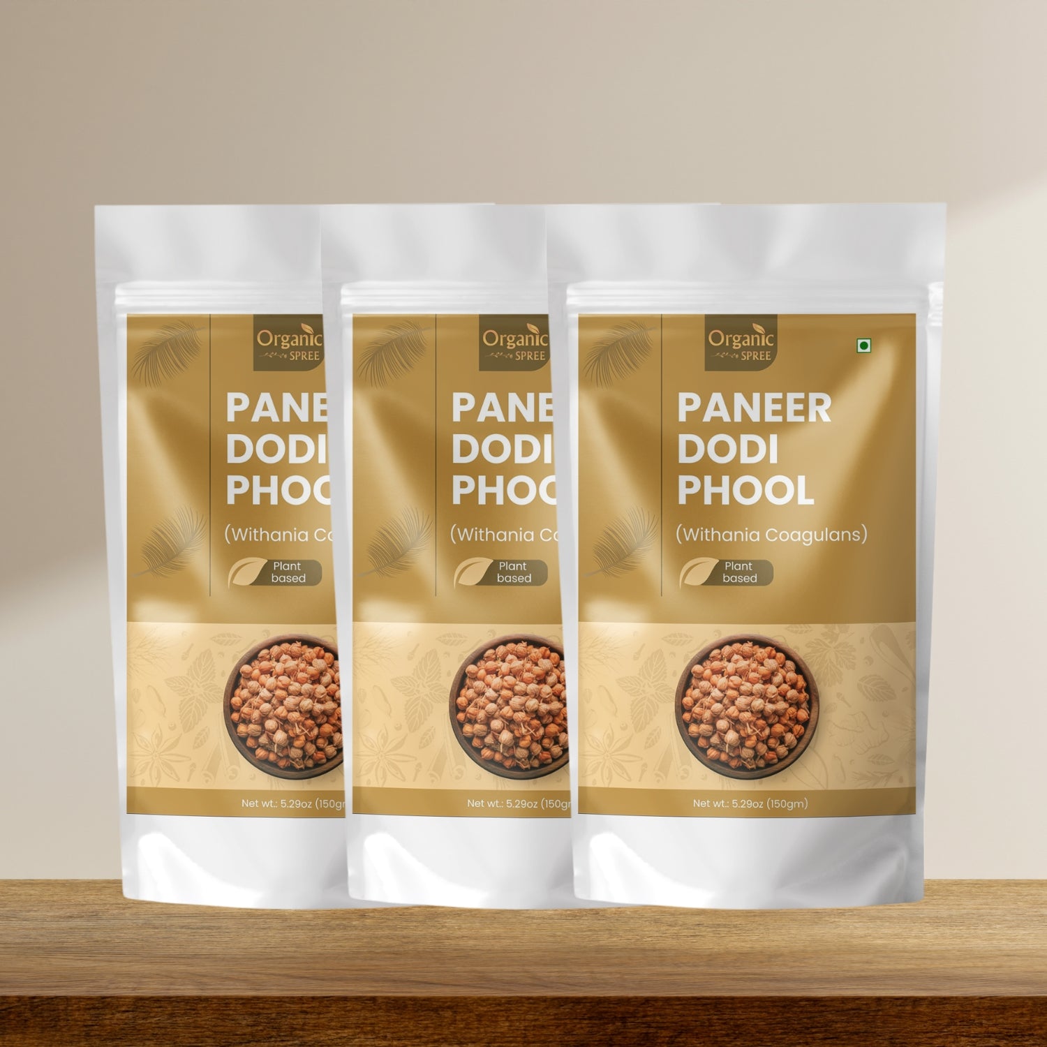 Organic Spree Paneer Dodi Phool 150gm (5.29oz) - Withania Coagulans