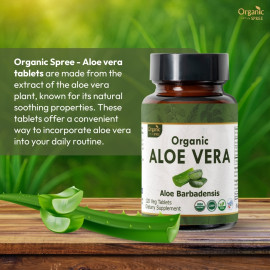 Organic Spree Aloe Vera 120 Tablets | Organic Certified