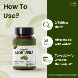 Organic Spree Aloe Vera 120 Tablets | Organic Certified