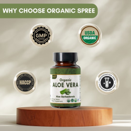 Organic Spree Aloe Vera 120 Tablets | Organic Certified
