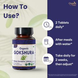 Organic Spree Gokshura 120 Tablets - Organic Certified