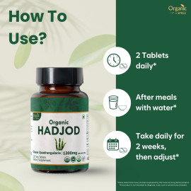 Organic Spree Hadjod (Cissus) 120 Tablets - Organic Certified
