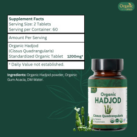Organic Spree Hadjod (Cissus) 120 Tablets - Organic Certified