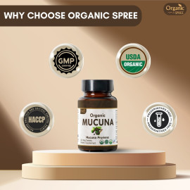 Organic Spree Mucuna 120 Tablets - Organic Certified