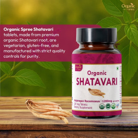 Organic Spree Shatavari 120 Tablets - Organic Certified
