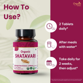 Organic Spree Shatavari 120 Tablets - Organic Certified