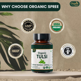 Organic Spree Tulsi 120 Tablets - Organic Certified