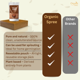 Organic Spree Halim Seeds 300gm (10.6oz) - Garden Cress Seeds 