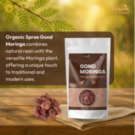 Organic Spree GOND MORINGA 200 grams (7.05oz) | Moringa Oleifera Gum - GMP Certified