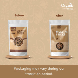 Organic Spree Mulethi Sticks (Licorice) - 5.3oz (150gm) 