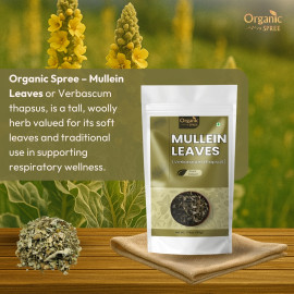 Organic Spree Mullein Leaves 50gm (1.76oz)  - Verbascum Thapsus