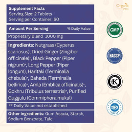 Organic Spree Gokshuradi Guggulu 120 Tablets - GMP Certified