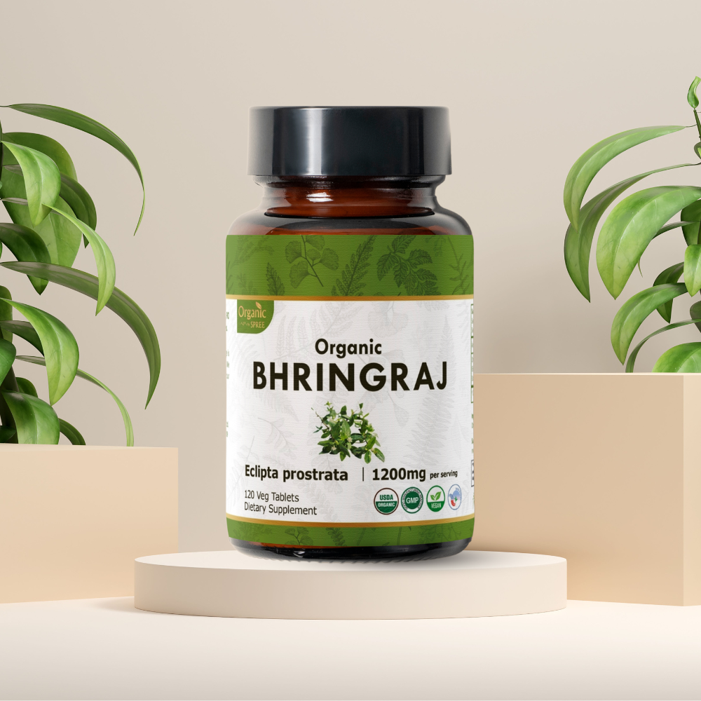 Organic Spree Bhringraj 120 Tablets - Organic Certified Organic Spree Bhringraj 120 Tablets - Organic Certified