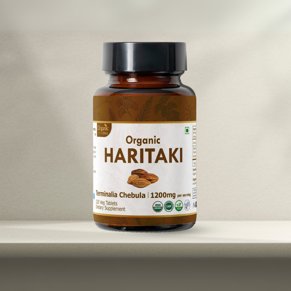 Organic Spree Haritaki 120 Tablets - Organic Certified Organic Spree Haritaki 120 Tablets - Organic Certified