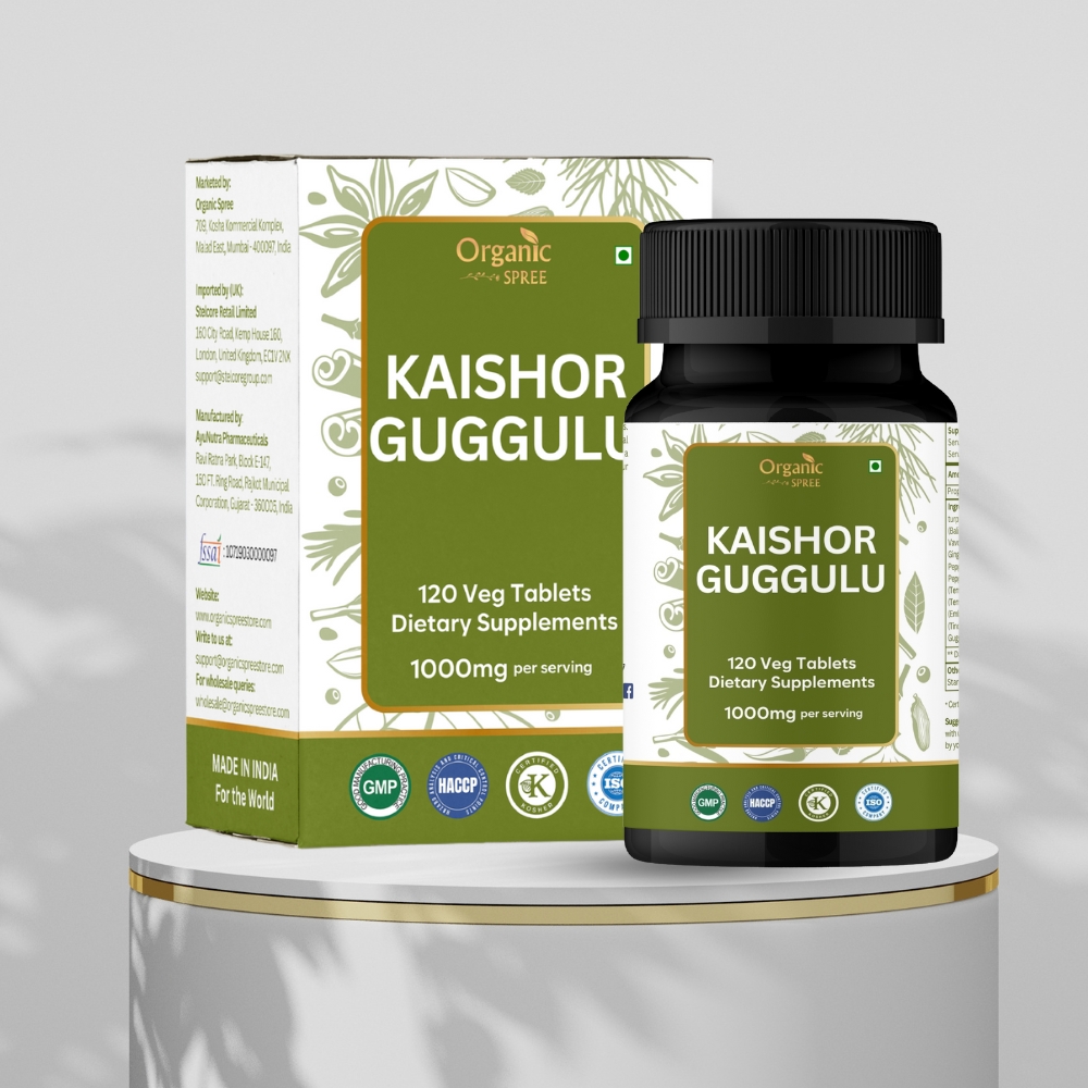 Organic Spree Kaishor Guggulu 120 Tablets - GMP certified Organic Spree Kaishor Guggulu 120 Tablets - GMP certified