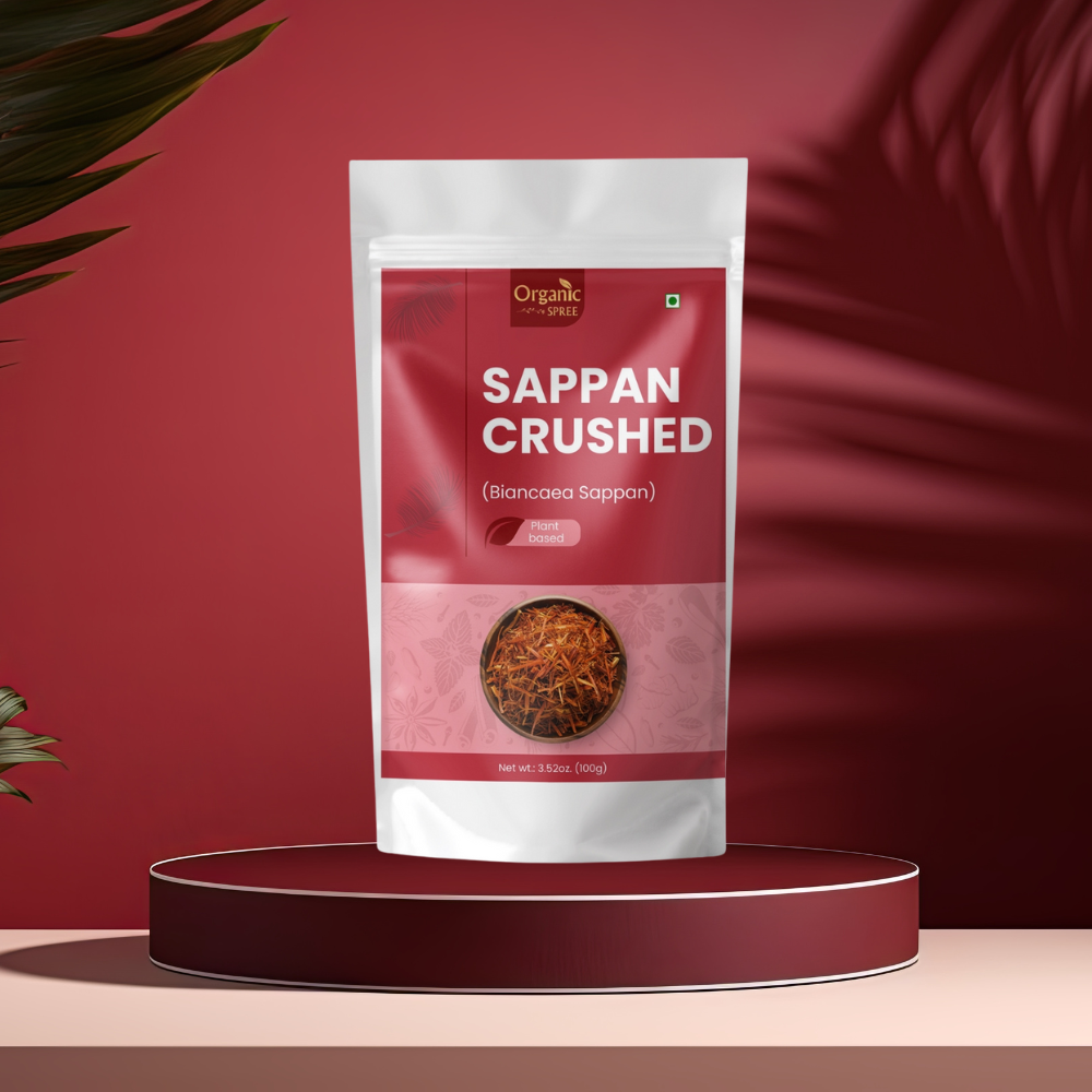 Organic Spree Sappan Wood Crushed 100gm (3.52oz) - Biancaea Sappan Organic Spree Sappan Wood Crushed 100gm (3.52oz) - Biancaea Sappan