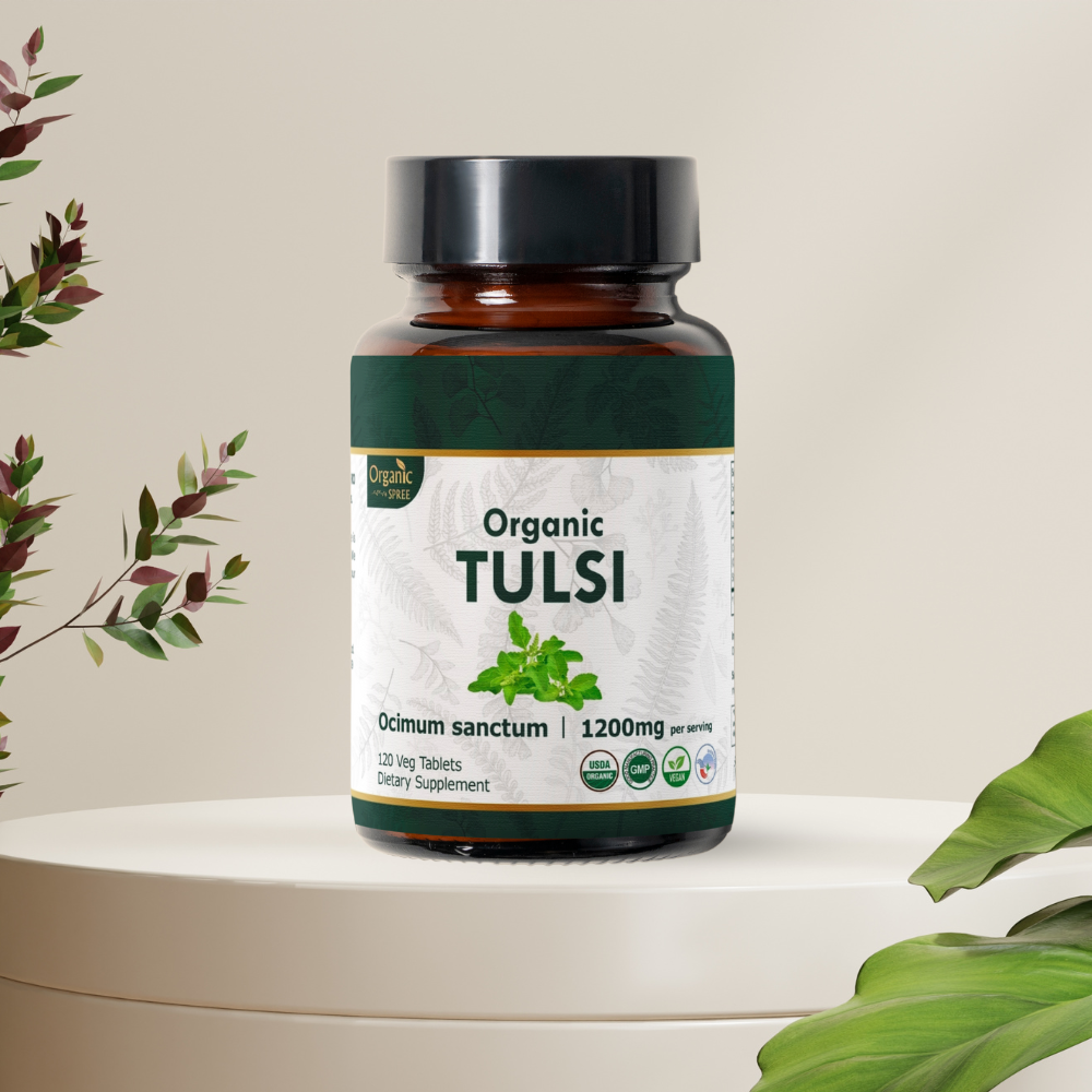 Organic Spree Tulsi 120 Tablets - Organic Certified Organic Spree Tulsi 120 Tablets - Organic Certified
